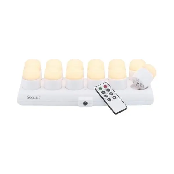 Securit Akku Led-Teelicht-Set Amsterdam, Warmweiß thumbnail