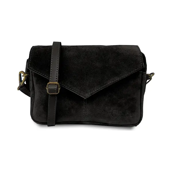 Chabo Bags Envelop Schoudertasje Rio Romy Suede Black thumbnail