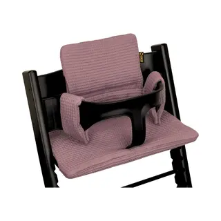 Ukje Stoelverkleiner TrippTrapp - Geschikt Voor Stokke Tripp Trapp Kussenset - Kinderstoel Verkleiner - Perfecte Pasvorm - Extra Dik - Taupe - Wafelstof