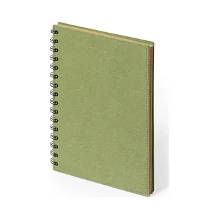Notitieboekje A5 - Notitieboek - Logboek - To Do Lijst - Hardcover - Spiraal - Gelinieerd - 80 Pagina's - Gerecycled Karton - Groen