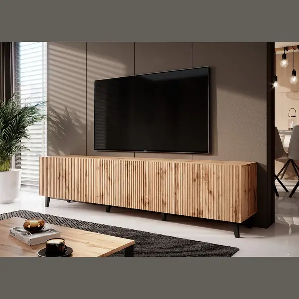 Meubella Tv-Meubel Vintar - Eiken - 200 Cm thumbnail