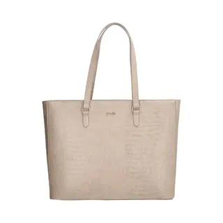 Charm London Midwood Hand & Schoudertas Shopper 15, 6 Inch Laptopvak Ideale School Werk Business Tas - Tote Bag - Dames Tas - Lichttaupe