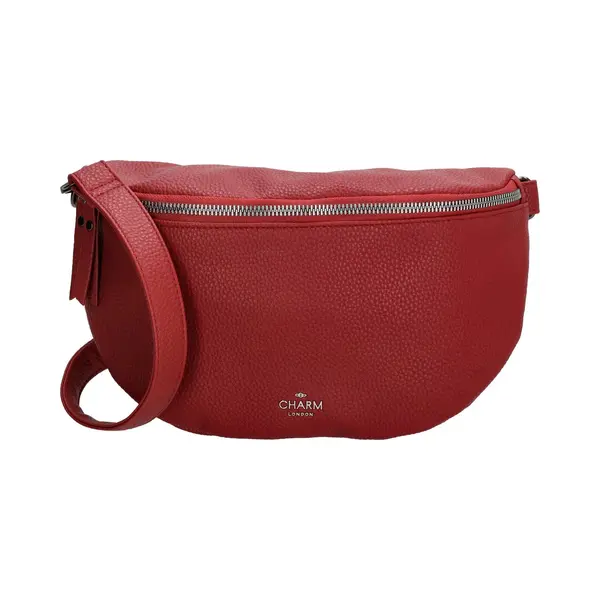 Charm London Gürteltasche Damen - Stilvolle Hüfttasche Aus Leder Mit Verstellbarem Gurt Und Reißverschluss - Praktische Festival Tasche In thumbnail