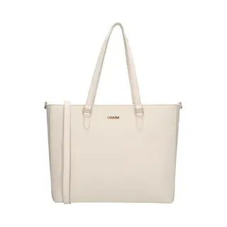 Charm London - Shopper Damen Handtasche Mit Laptopfach - Große Business Tasche Für Arbeit Und Alltag - Schultertasche Mit Reißverschluss Und