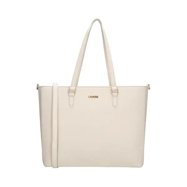 Charm London - Shopper Damen Handtasche Mit Laptopfach - Große Business Tasche Für Arbeit Und Alltag - Schultertasche Mit Reißverschluss Und thumbnail