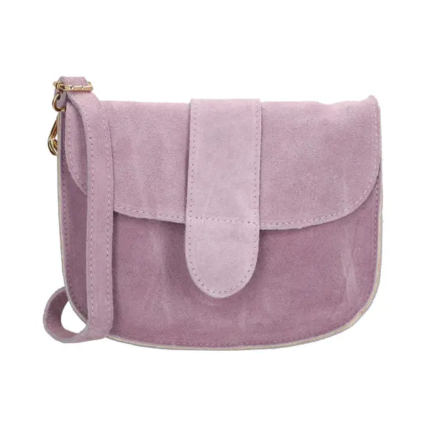 Charm London Anna Schoudertas - Crossbody - Suede - Leer - Leren Dames Tas - Lila thumbnail