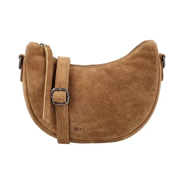 Hide & Stitches Brazos Schoudertas - Crossbody - Tas - Leer - Leren Dames Tas - Camel thumbnail