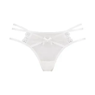 Hunkemöller Dames Lingerie String Melda - Wit - Maat Xs