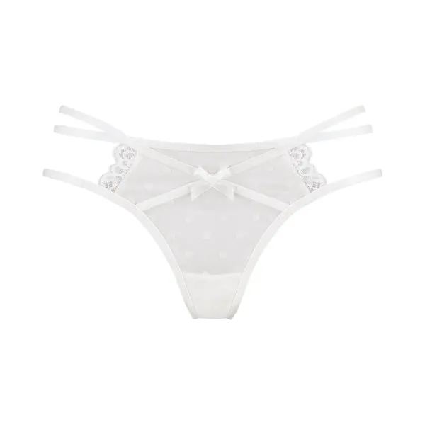 Hunkemöller Dames Lingerie String Melda - Wit - Maat Xs thumbnail