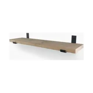 Wood Brothers Steigerhout Wandplank Gebruikt 90 X 20 Cm Met Industriele Plankdragers