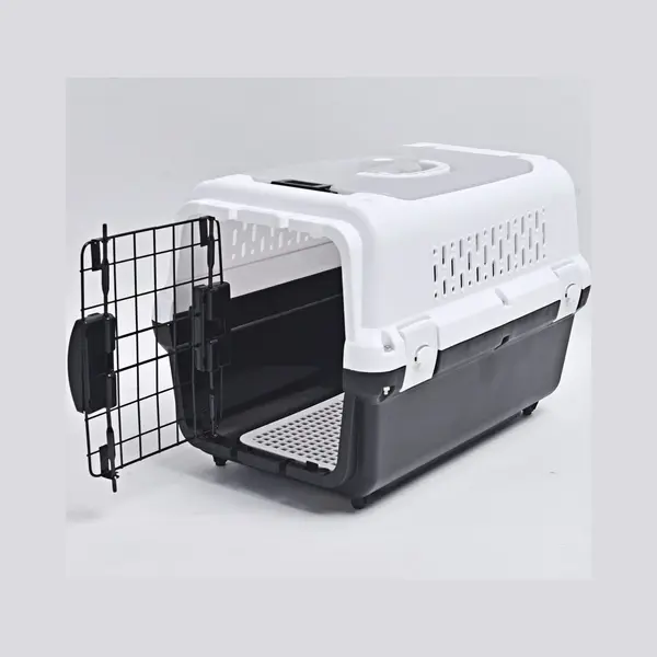 RHRQuality Reisekorb – 50 X 50 X 35 Cm – Kunststoff-Reisekorb – Für Katzen – Schwarz thumbnail