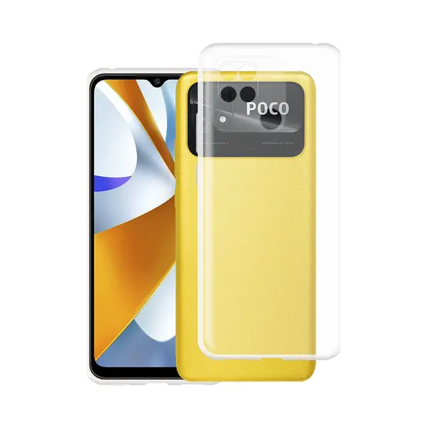 Cazy Silikon Hülle Kompatibel Mit Poco C40 - Soft Tpu Schutz - Transparant (Xiaomi Poco C40), Smartphone Hülle, Transparent thumbnail