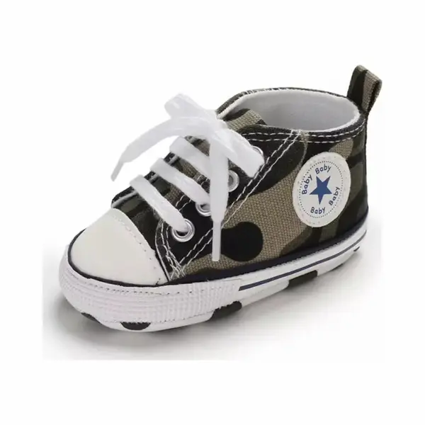 Baby-slofje.nl Stoere Baby Schoentjes - Babysneakers Van Baby-Slofje - Camouflage Maat 19 (13 Cm) thumbnail