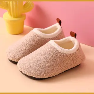 Baby-slofje.nl Kindersloffen Van Baby-Slofje - Sloffen Kinderen - Pantoffels - Zand - Beige - Maat 24/25 - Anti Slipzool - Warme Voeten