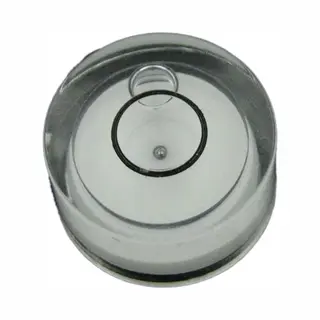 DW4Trading Mini Ronde Waterpas Van Acrylglas Wit Ø 12x6 Mm
