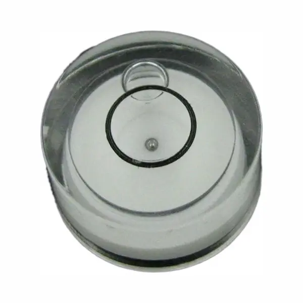 DW4Trading Mini Ronde Waterpas Van Acrylglas Wit Ø 12x6 Mm thumbnail