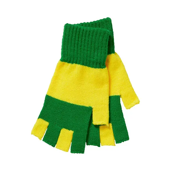 Fjesta© Apollo - Vingerloze Handschoenen - Handschoenen Carnaval - Handschoenen Carnaval Groen/geel - One Size - Vingerloze Handschoenen Uniseks - Fingerless thumbnail