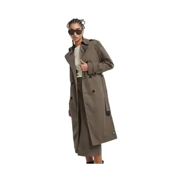 G-Star Damen Trenchcoat, Braun (turf D25197-D728-273), Xs thumbnail