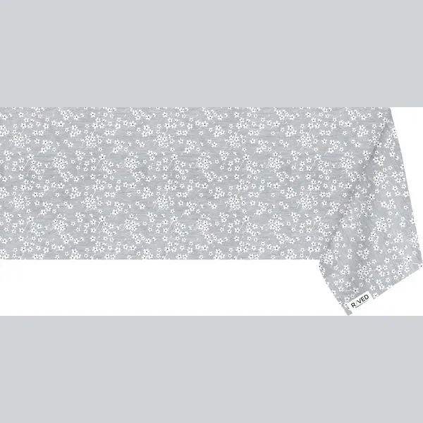 Raved Tafelzeil 140 Cm X 180 – Madeliefjes Grijs – Waterafstotend - Katoen/Afwasbaar thumbnail