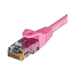 Qost - CAT6 Internetkabel - Cca / Utp - 10 Gbps / 250 MHz - RJ45 Connectoren - Patchkabel / Netwerkkabel - 1 Meter - Roze