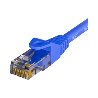 Qost - CAT6 Internetkabel - Cca / Utp - 10 Gbps / 250 MHz - RJ45 Connectoren - Patchkabel / Netwerkkabel - 100 Meter - Blauw