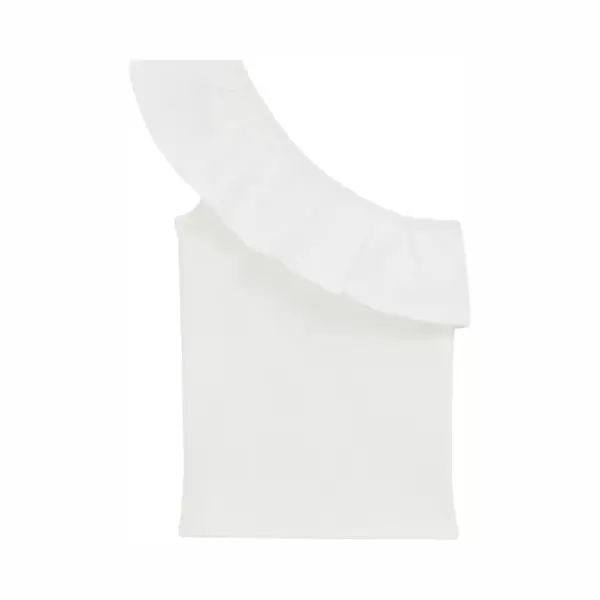 We Fashion Meisjes One-shoulder Top Met Ribstructuur thumbnail