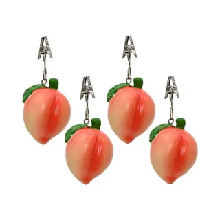 Decoris Tischdeckengewicht Polyresin Pfirsich 4x4x5cm Pfirsich