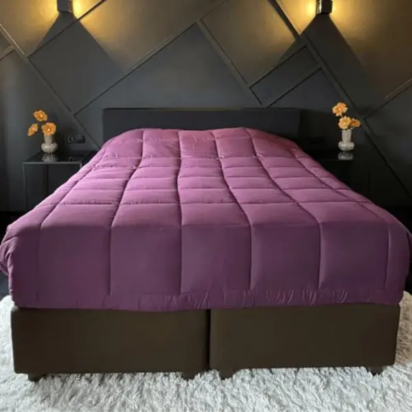 Zelesta Comfort Paars & Lila 140x200cm - Dekbed Zonder Overtrek - 30 Dagen Proefslapen - Wasbaar Hoesloos Dekbed - Bedrukt Dekbed - All Year thumbnail