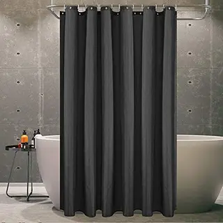 Hgmd® Hgmd Douchegordijn 180x200 - Zwart - Wasbaar - Douchegordijn Anti Schimmel