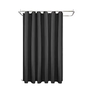 Hgmd® Hgmd Douchegordijn 120x200 - Zwart - Wasbaar - Douchegordijn Anti Schimmel