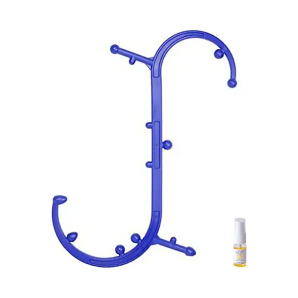 Aurgan Thera Cane S-Curve Met 10 Ml Argan Massageolie - Spierknopen - Spierpijn - Fysio - S-Trigger Massage - Tegen Nekpijn Rugpijn - Voor thumbnail