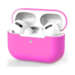 Hoesje In Het Fel Roze Geschikt Voor Apple AirPods Pro - Tch - Siliconen - Case - Cover - Soft Case - Onepiece