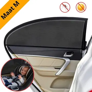 Zonnescherm Auto Baby - Urban State Sunshade Pro Maat M - Zonwering Voor Zijruit - Uv Bescherming Kind