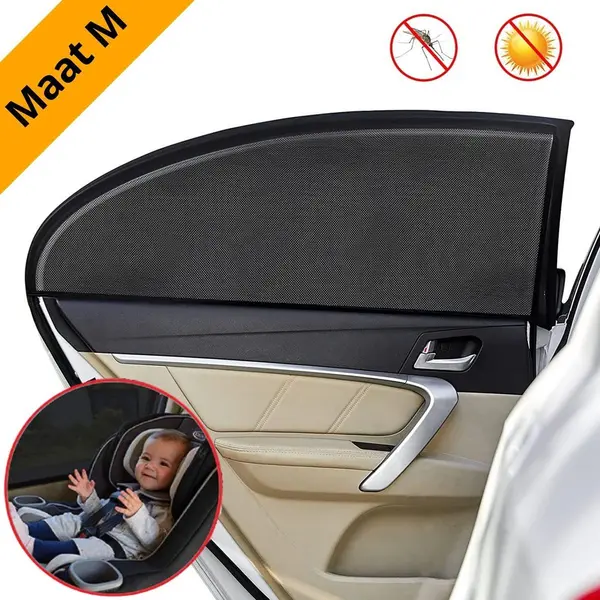 Zonnescherm Auto Baby - Urban State Sunshade Pro Maat M - Zonwering Voor Zijruit - Uv Bescherming Kind thumbnail