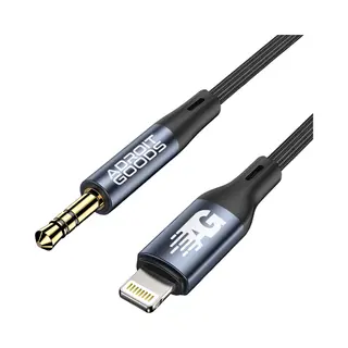 AdroitGoods Aux Kabel Geschikt Voor IPhone, Lightning En Apple - 100cm - Headphone Jack Audio Aux Kabel - 3, 5 Mm