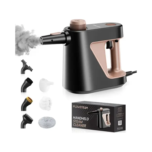 Flowsteam® 7-in-1 Handdampfreiniger - Dampfreiniger - Teppichreiniger - Fleckenreiniger - Handdampfer - 110° Dampf thumbnail