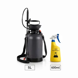 Twc - Tt Drukspuit 5 Liter - Eco (bestand Tegen Azijn En Zuren) - Twc - Zuurbestendig - Set Incl. 600ml Sprayer