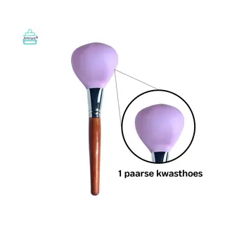 Jinius Siliconen Make-Up Kwast Hoes - Bescherming - Beschermd De Kwast - Make-up - Borstel - Paars