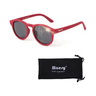 Maesy Kids Sunglasses 6-12 Years - UV400 Polarized Protection - Flexible And Flexible Frame - Safe And Comfortable Kids Sunglasses - Novi, Rood.,