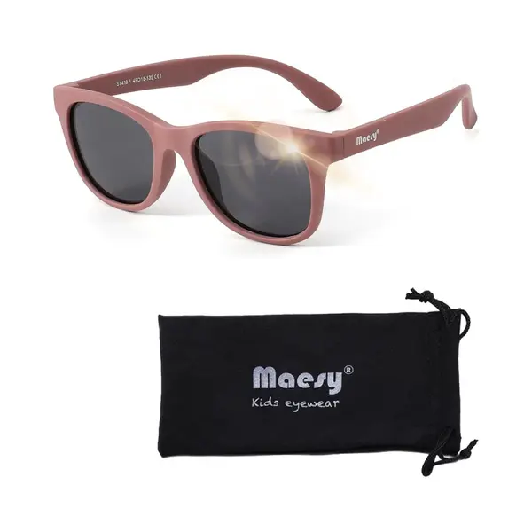 Maesy Kinder Sonnenbrille Für 6-12 Jahre - UV400 Polarisierter Schutz - Flexibler Und Biegsamer Rahmen - Sichere Und Bequeme Sonnenbrille Kinder - thumbnail