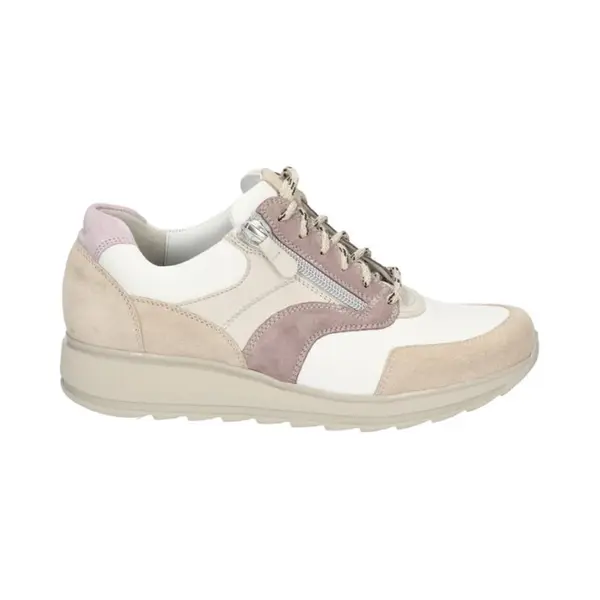 Durea Dames Sneaker - 6279-685-0358 Taupe/Wit/Beige - Wijdte H - Maat 5½ (38.5) thumbnail