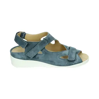 Durea - 7419 G - Platte SandalenDames Sandalen - Kleur, Blauw - Maat, 38