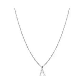 Bijoutheek Collier Letter A Zilver