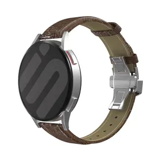 Strap-it Luxe Leren Smartwatch Bandje - Geschikt Voor Xiaomi Watch S1 (Active/Pro) / Watch 2 Pro / Watch S3 / Mi Watch / Amazfit Gtr 47mm / Gtr 2-3-4