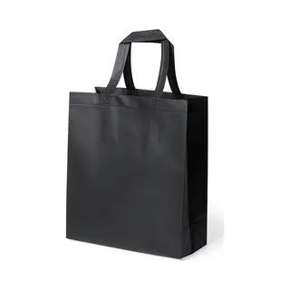 Draagtas/schoudertas/boodschappentas - Met Hengsels - Zwart - 35 X 40 X 15 Cm - Polyester