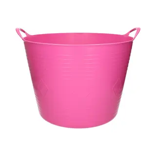 Flexibele Kuip - 40 Liter - Roze - Kunststof - D45 Cm - Emmer - Wasmand
