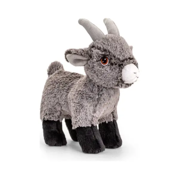 Keel Toys Pluche Knuffel Dier - Geitje - Grijs - 20 Cm - Knuffelbeesten - Boerderij Dieren thumbnail