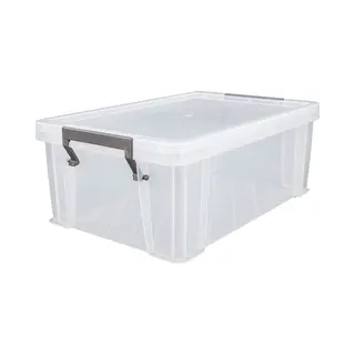 Whitefurze Opbergbox - 10 Liter - Transparant - 40 X 26 X 15 Cm - Kunststof - Opslag Oplossingen - Kist - Met Deksel
