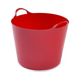 Whitefurze Flexibele Emmer - 26 Liter - Kunststof - Rood - 38 X 41 X 35 Cm