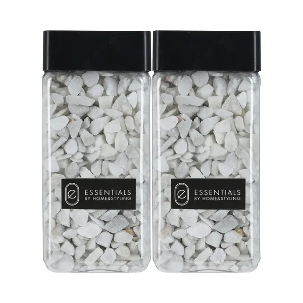 H&S Collection Decoratie Steentjes/hobby Steentjes - Wit - 1100 Ml - 9/13 Mm thumbnail